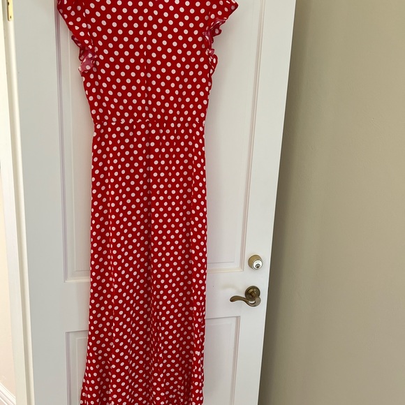 POLKA DOT FLOWY HI-LO DRESS NEW WITH TAGS SZ-M SUPER CUTE ๐ฅฐโค๏ธ๐ค - Picture 6 of 7
